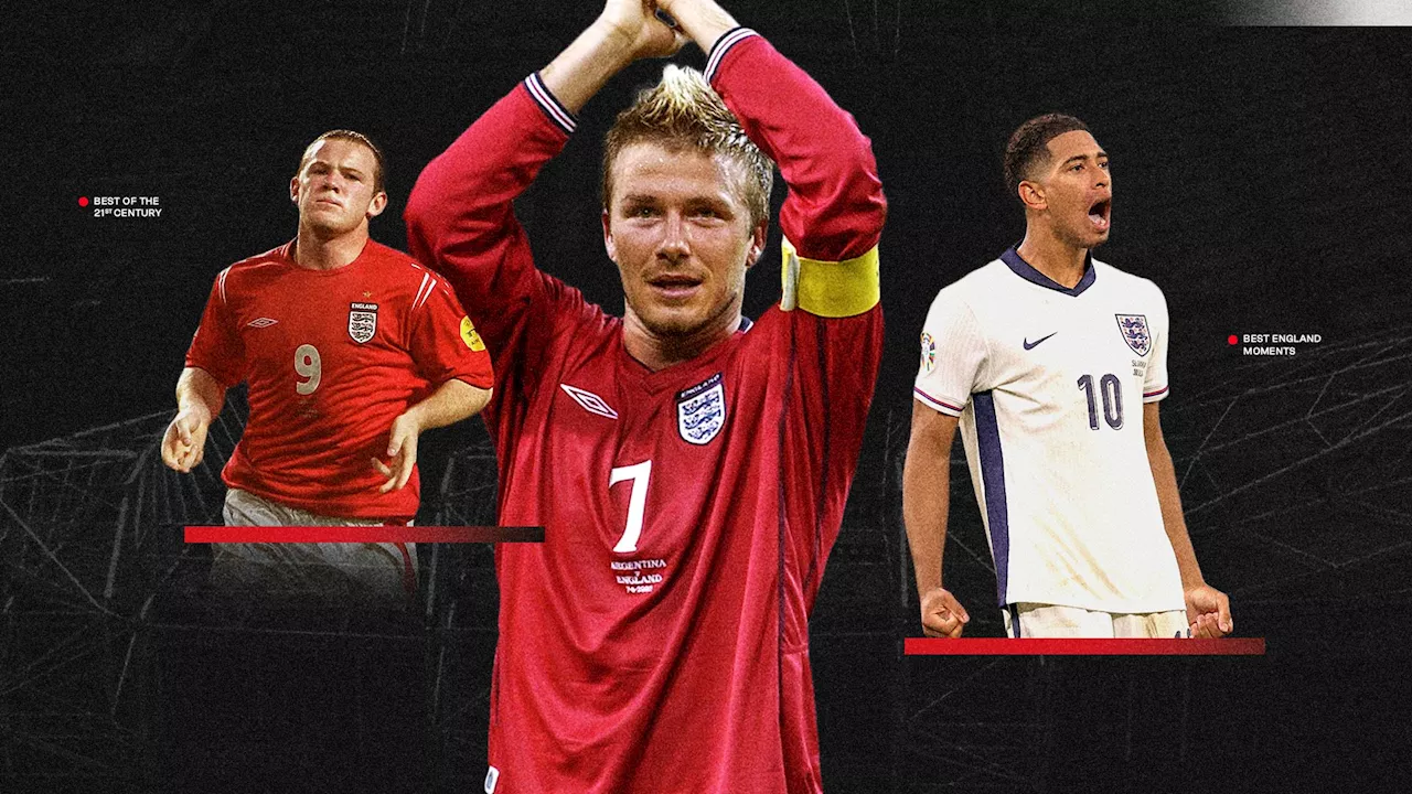 David Beckham's Greece free-kick, Jude Bellingham's Euros acrobatics and the 25 best England moments of the 21st century so far