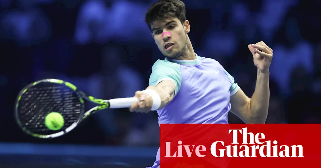 Carlos Alcaraz v Andrey Rublev: ATP Finals tennis