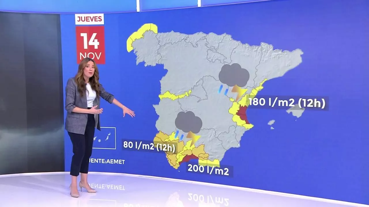 Así avanza la nueva DANA que tiene en alerta roja y naranja el litoral de la península