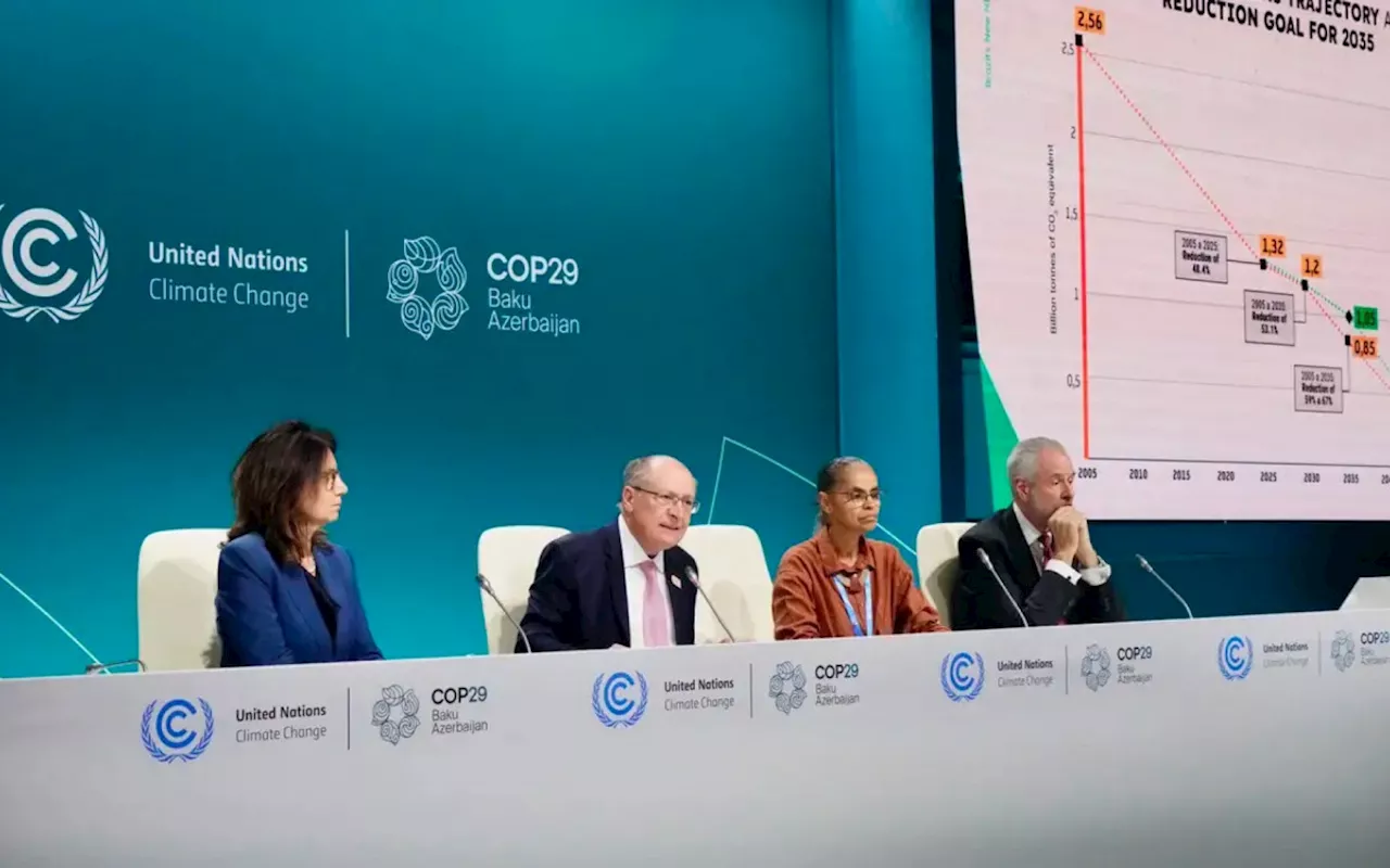 Brasil é segundo país a entregar meta de emissões na COP29