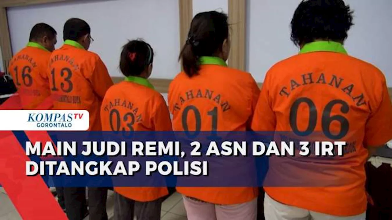 Asik Main Judi Remi, 2 ASN Bersama 3 Ibu Rumah Tangga di Gorontalo Dibekuk Polisi