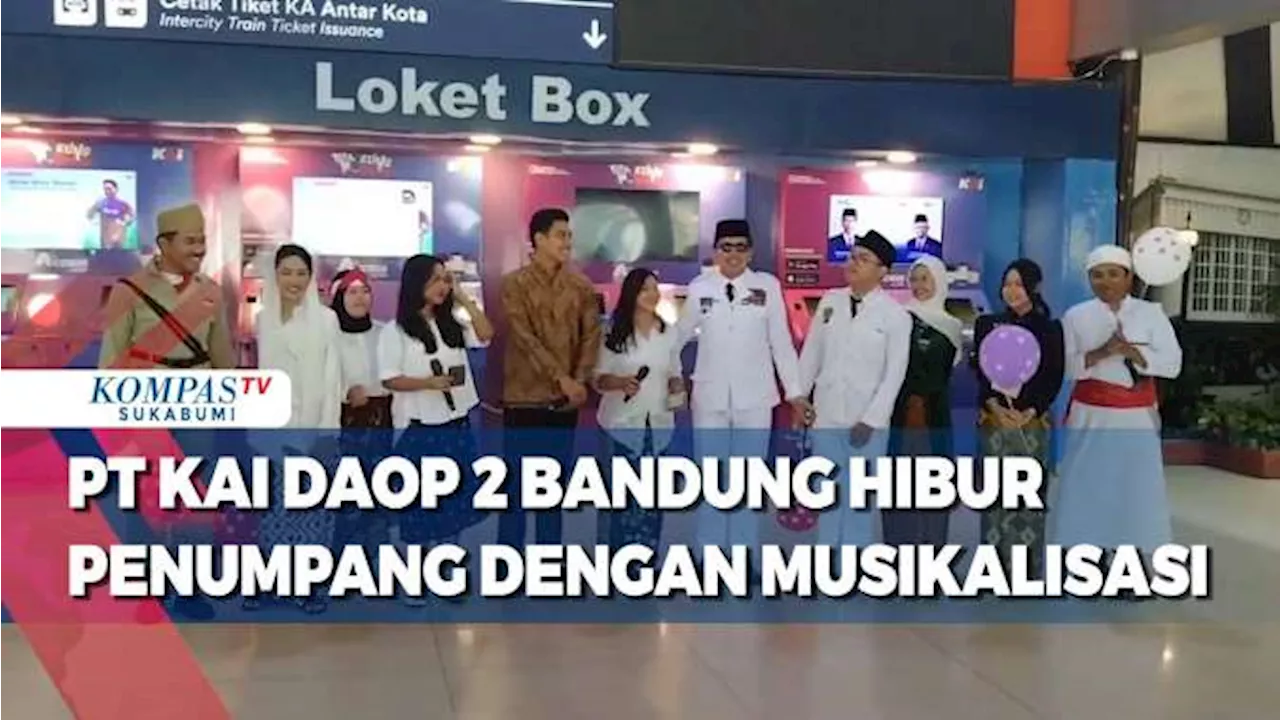 Peringati Hari Pahlawan PT KAI Daop 2 Bandung Hibur Penumpang