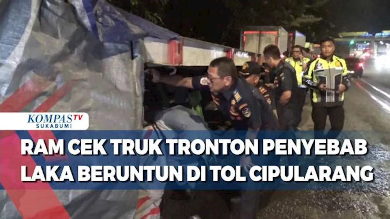 Ram Cek Truk Tronton Penyebab Laka Beruntun Di Tol Cipularang