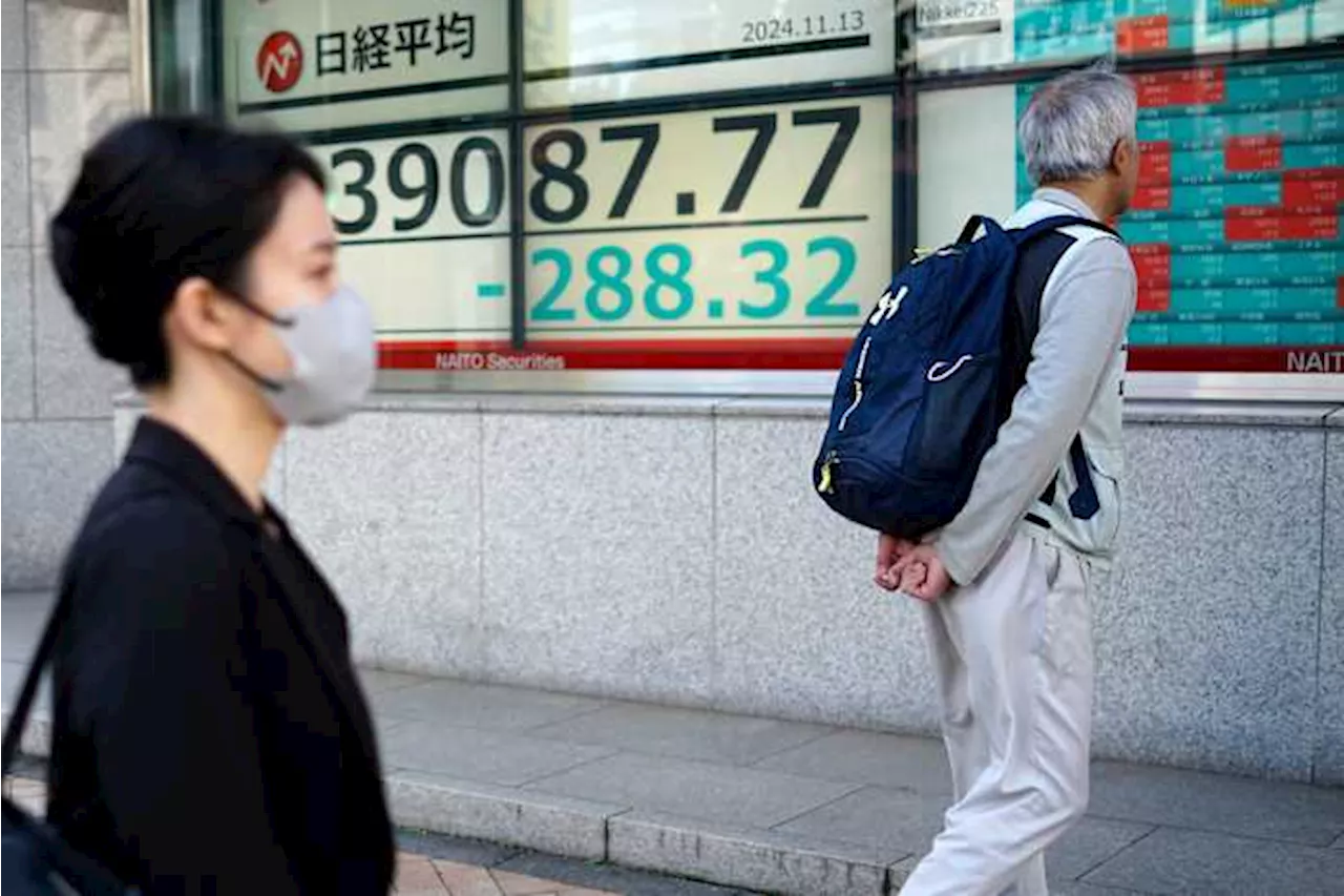 Stock market today: Asian stocks dip as Wall Street momentum slows with cooling Trump trade