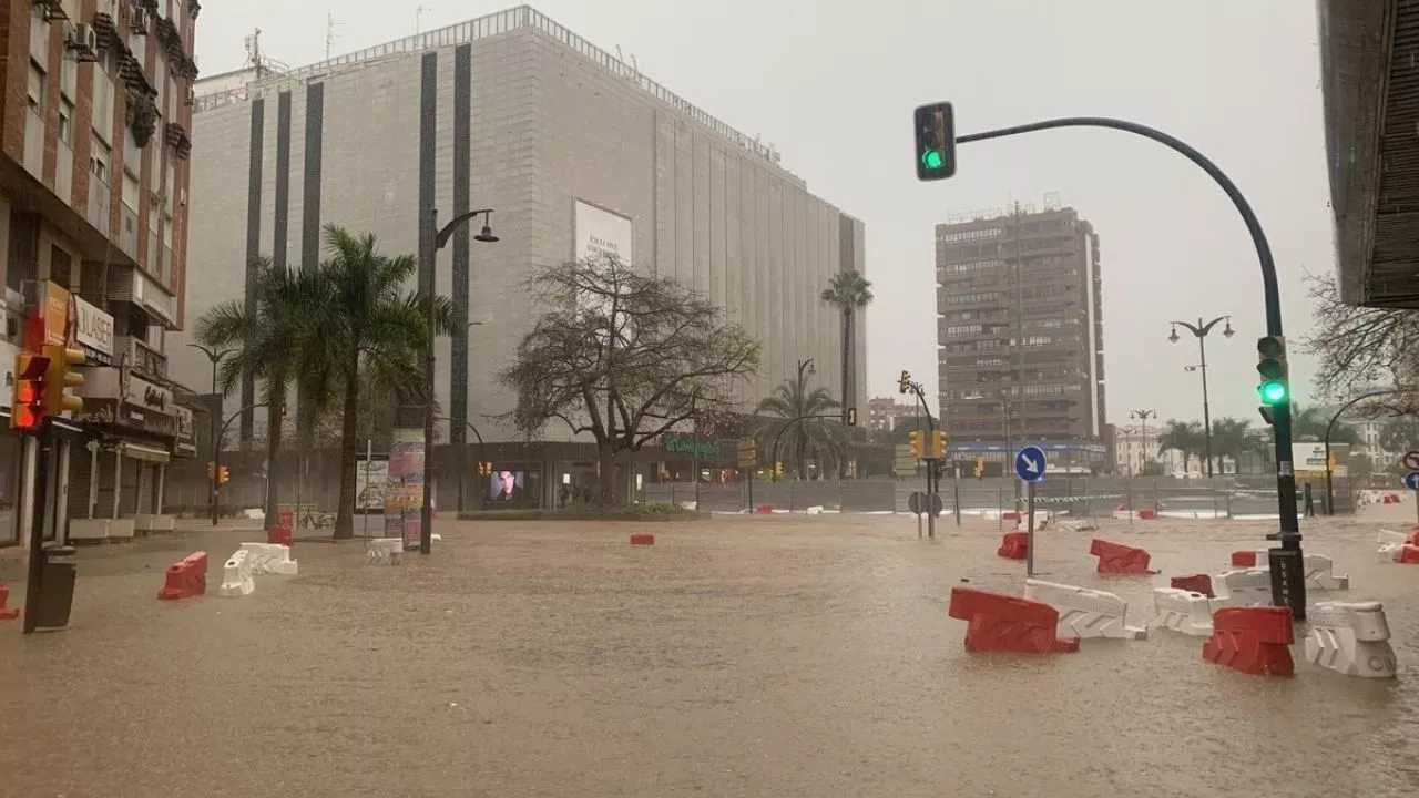 La DANA vuelve a golpear a España, ahora pasa por Málaga