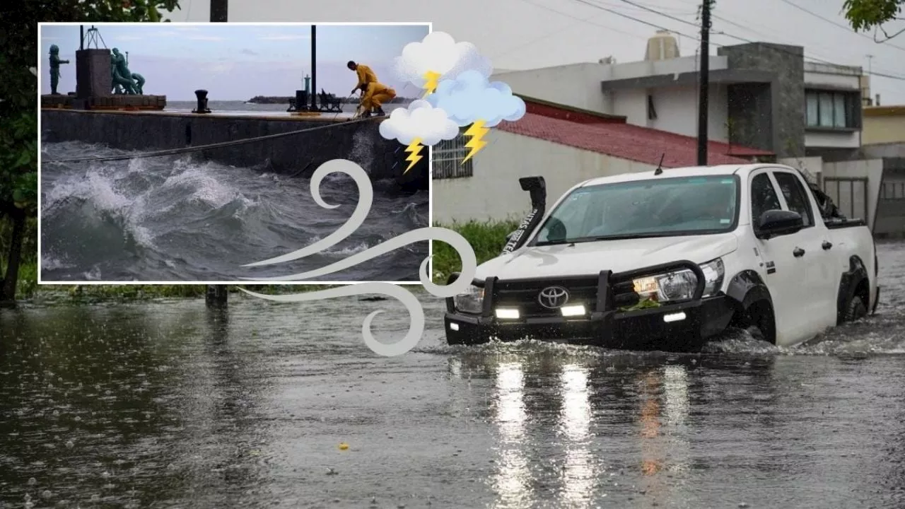 Lluvia y Norte en Veracruz por próximo frente frío 9: Activan Aviso Especial