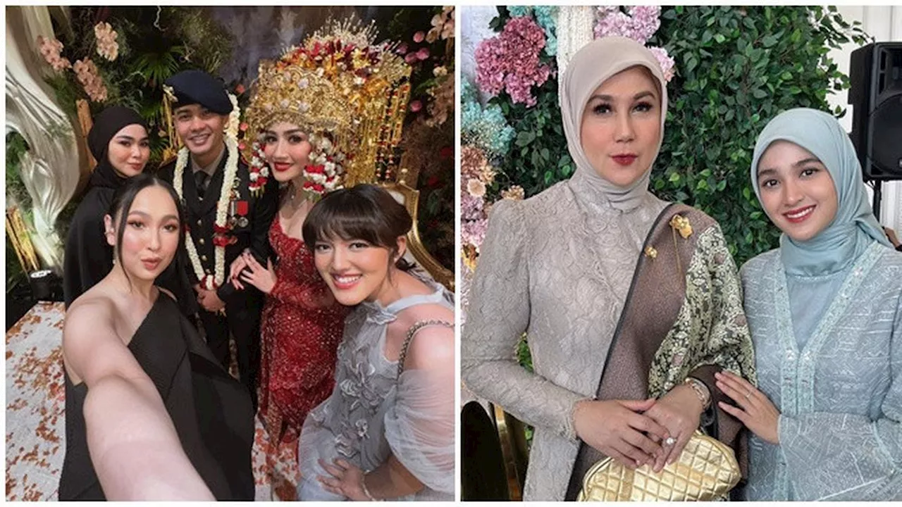 Potret 6 Artis Reuni di Pernikahan Febby Rastanty, Lepas Rindu Lama Tak Jumpa