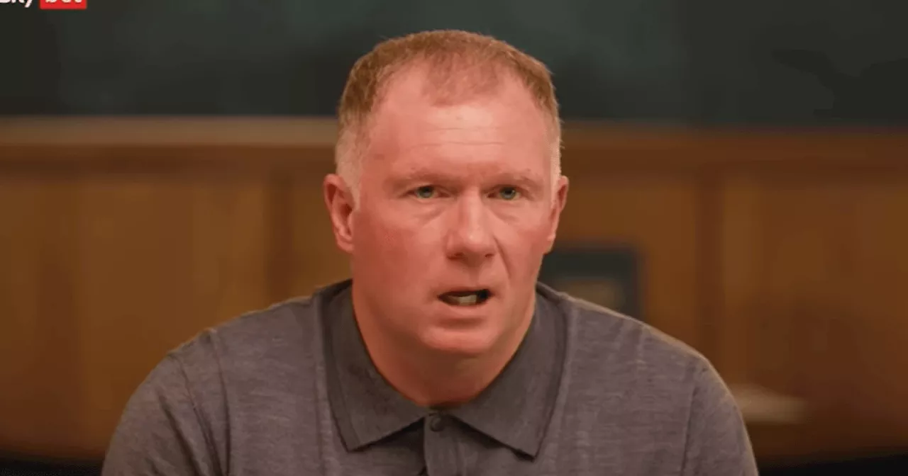 England legend Paul Scholes names the player who sent him into retirement