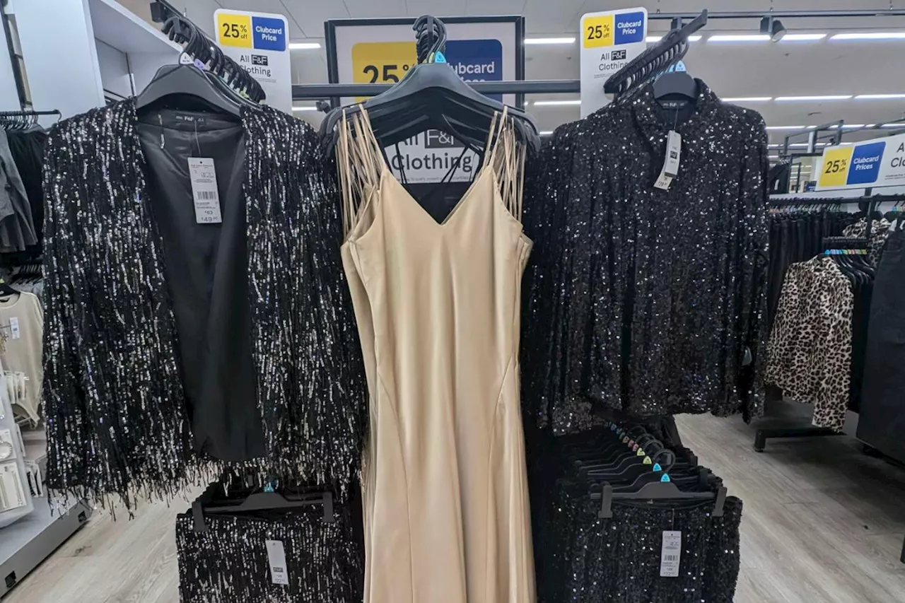 The gold dress you need for party season – and it's under £15 at Tesco