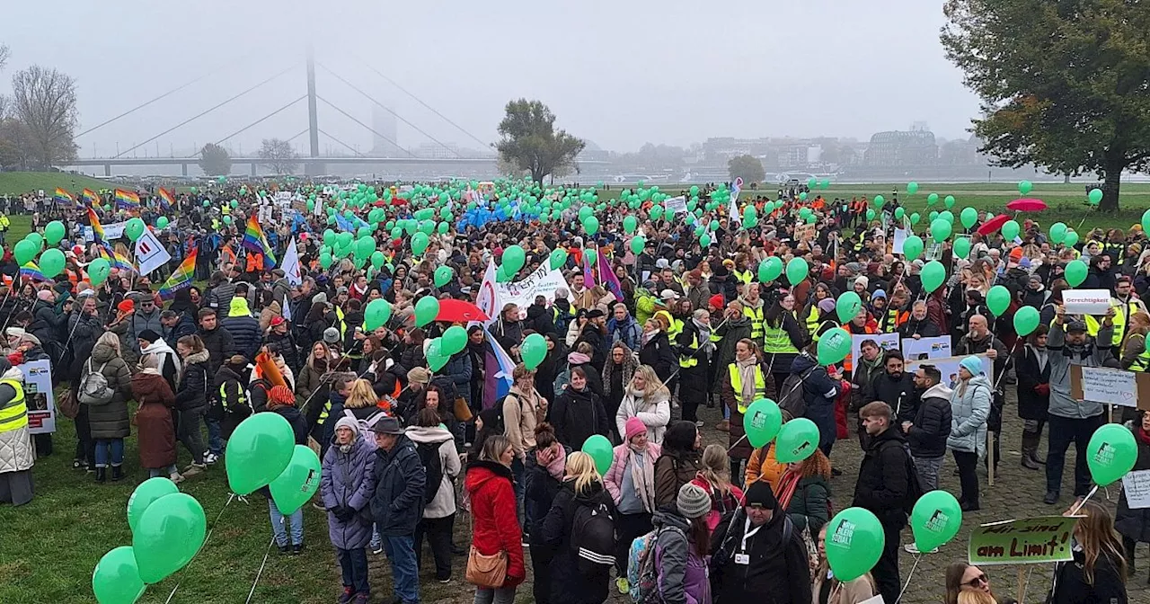 Großdemo gegen Sozialabbau in NRW – Tausende Beschäftigte aus OWL dabei