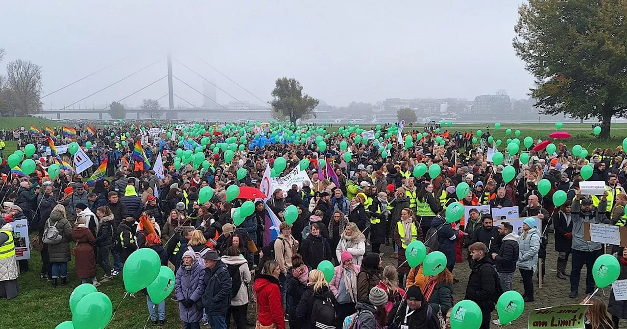 Heute Großdemo gegen Sozialabbau in NRW – viele Kita-Beschäftigte aus OWL dabei