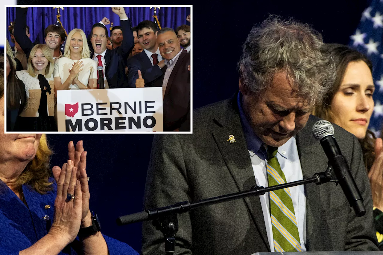 Dethroned Democrat Sen. Sherrod Brown refuses to call victorious GOP rival Bernie Moreno