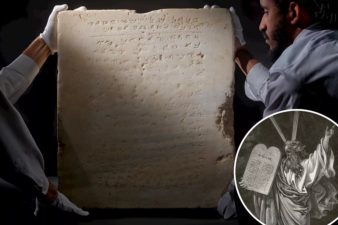 Stone carving of 10 Commandments is oldest in the world — and could go for up to $2M at auction