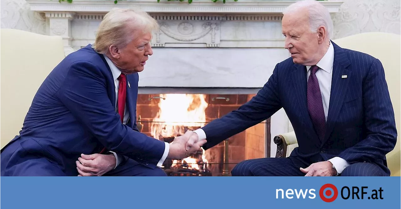 „Willkommen zurück“: Biden empfing Trump im Weißen Haus