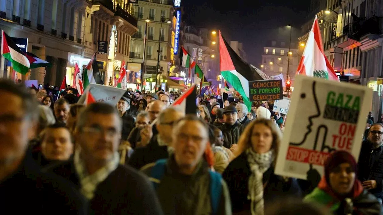 À Paris, des milliers de personnes manifestent contre un gala controversé de soutien à Israël