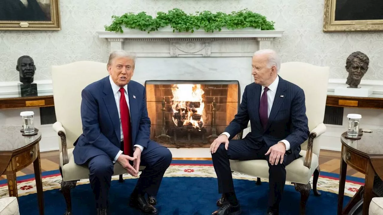 Donald Trump, triomphant, reçu à la Maison-Blanche par Joe Biden