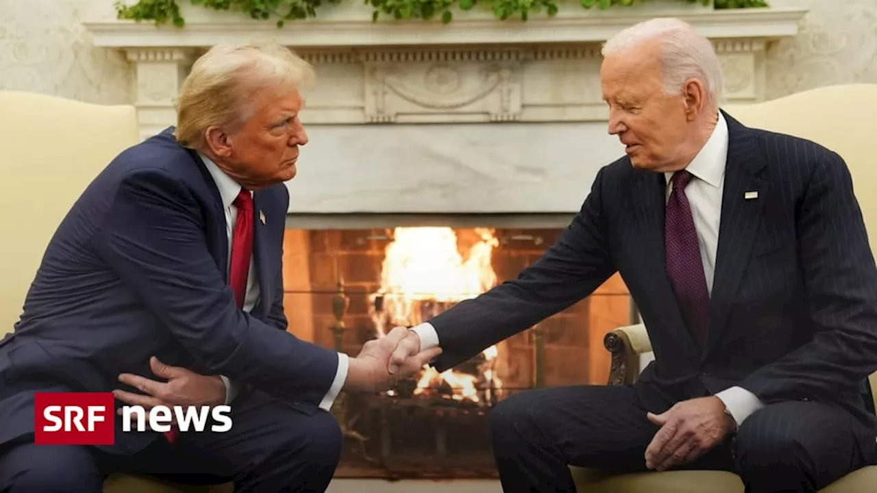 Joe Biden empfängt Donald Trump im Weissen Haus