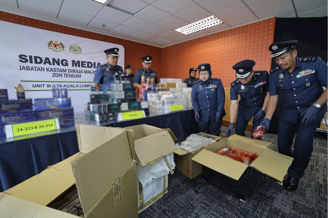 Contraband smokes worth RM4.5mil seized in Customs ops at KLIA, Port Klang