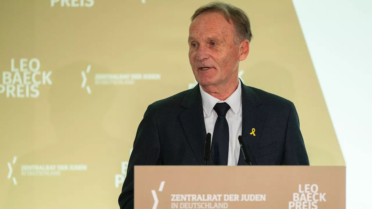 Auszeichnung: 'Größte Ehre': BVB-Chef Watzke erhält Leo-Baeck-Preis