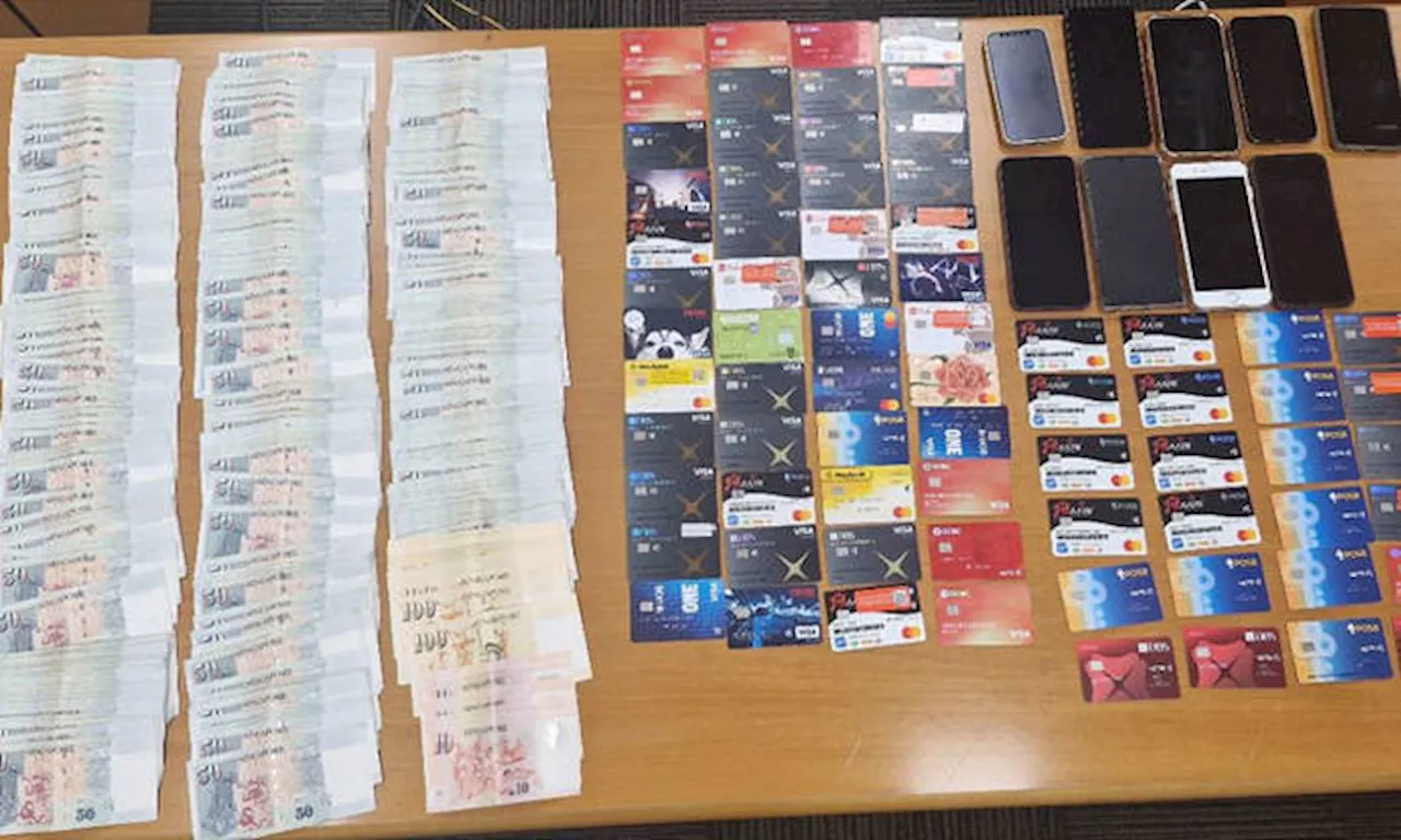 10 arrested in raids for alleged loansharking: Over $34,000 cash and 70 ATM cards seized