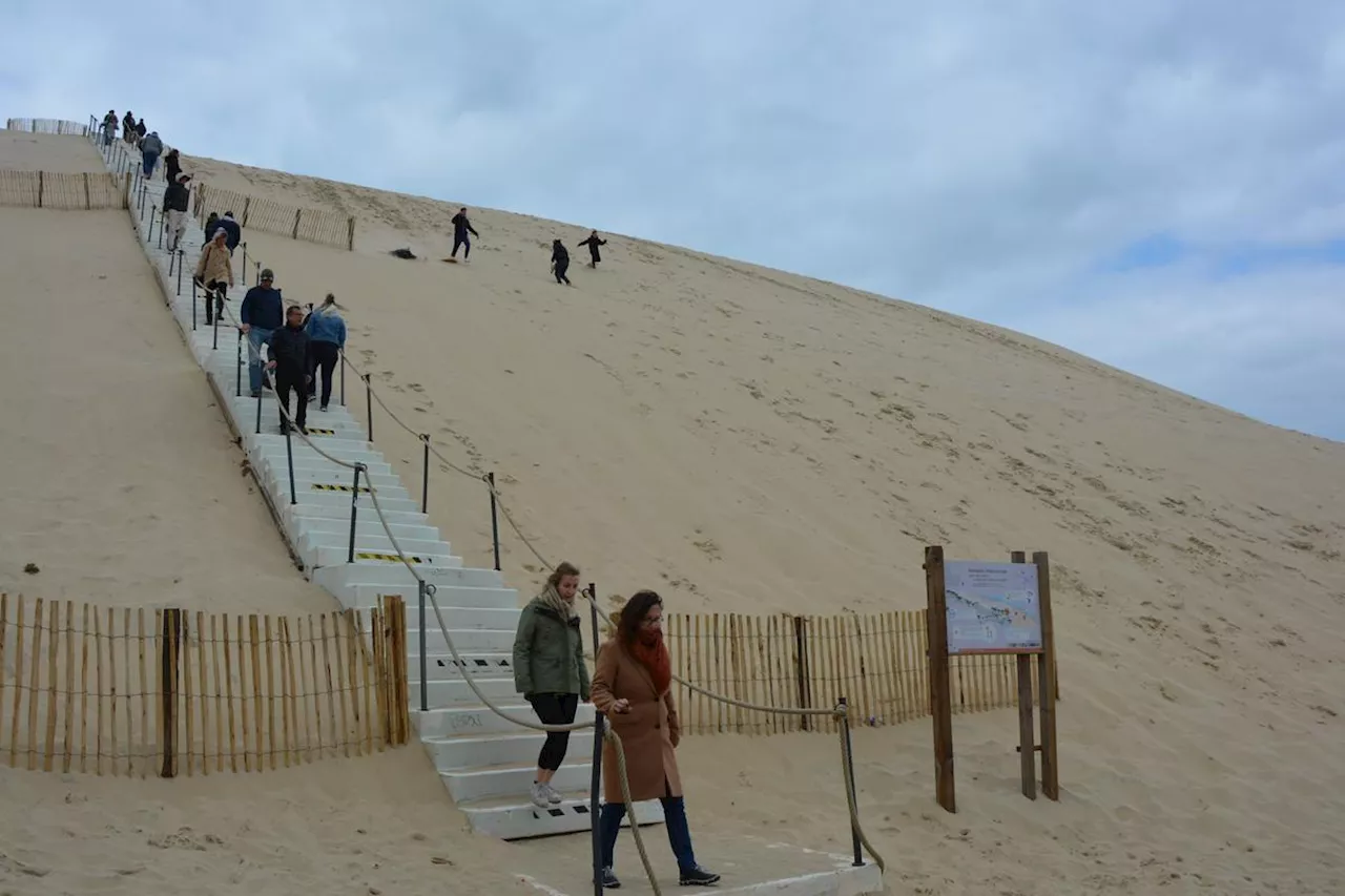 Bassin d’Arcachon : préparez vos mollets, l’escalier de la dune du Pilat est démonté !