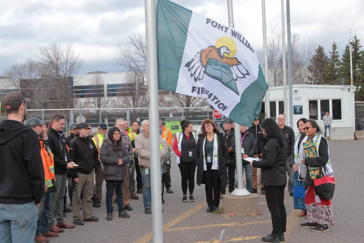 Flag flies at Alstom: 'this is Fort William First Nation territory'