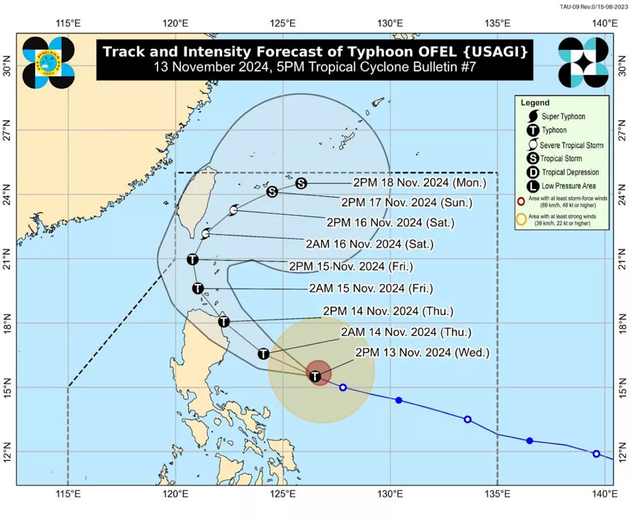 More areas under Signal No. 2 as 'Ofel' threatens NLuzon