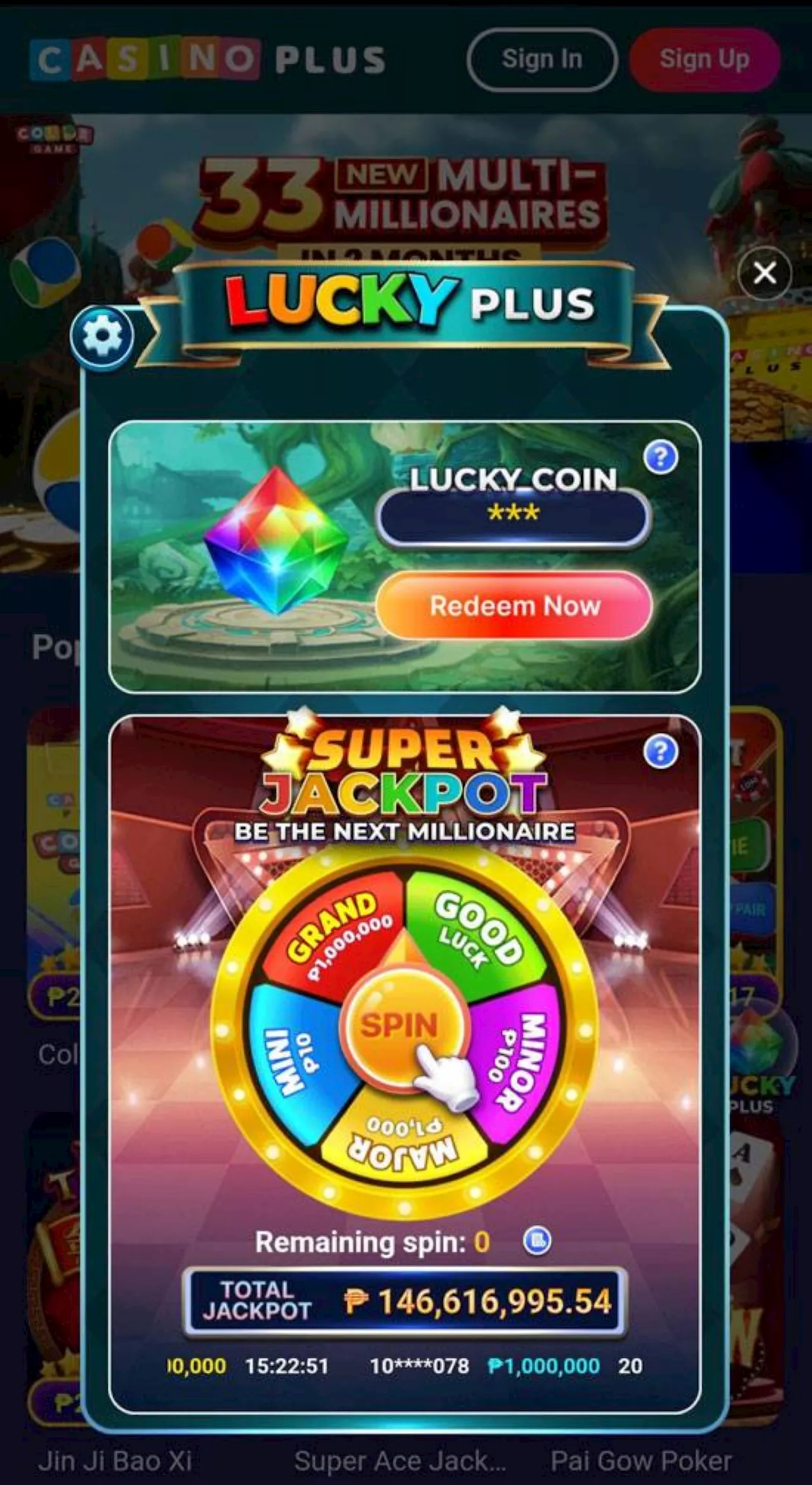 Unlock big wins with Casino Plus' Super Jackpot — 40 New Millionaires in 10 Days!