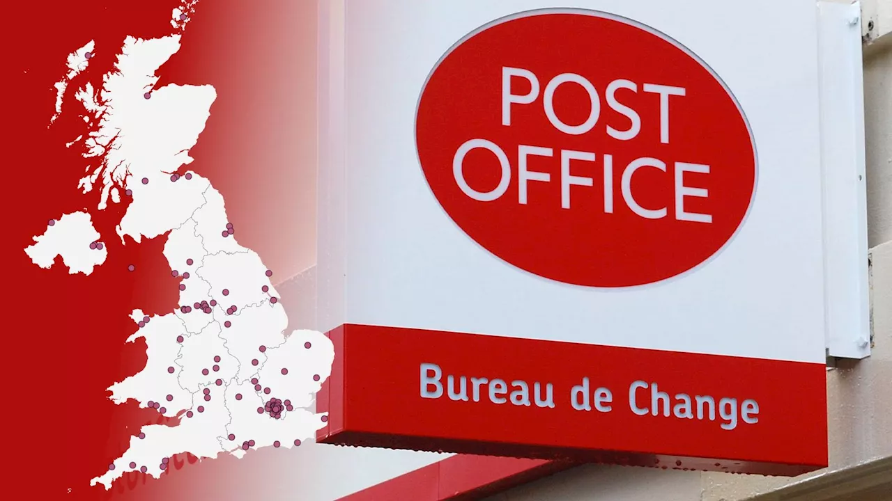 Post Office confirms 115 branches at risk of closing in major shake-up