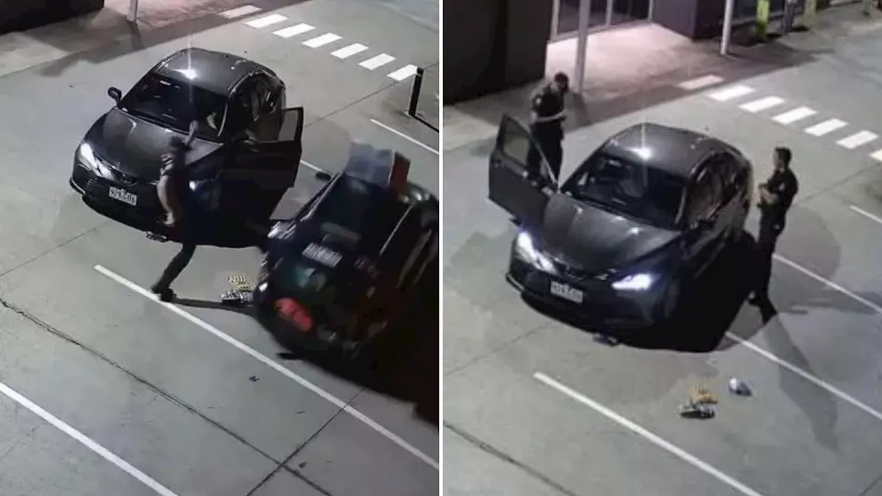 Watch Bungling Robbers’ Botched Getaway As They Drop Loot & Speed Off ...