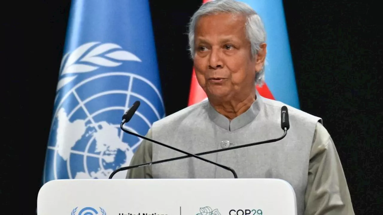 Rich nations' fight over climate finance 'humiliating': Bangladesh's Yunus