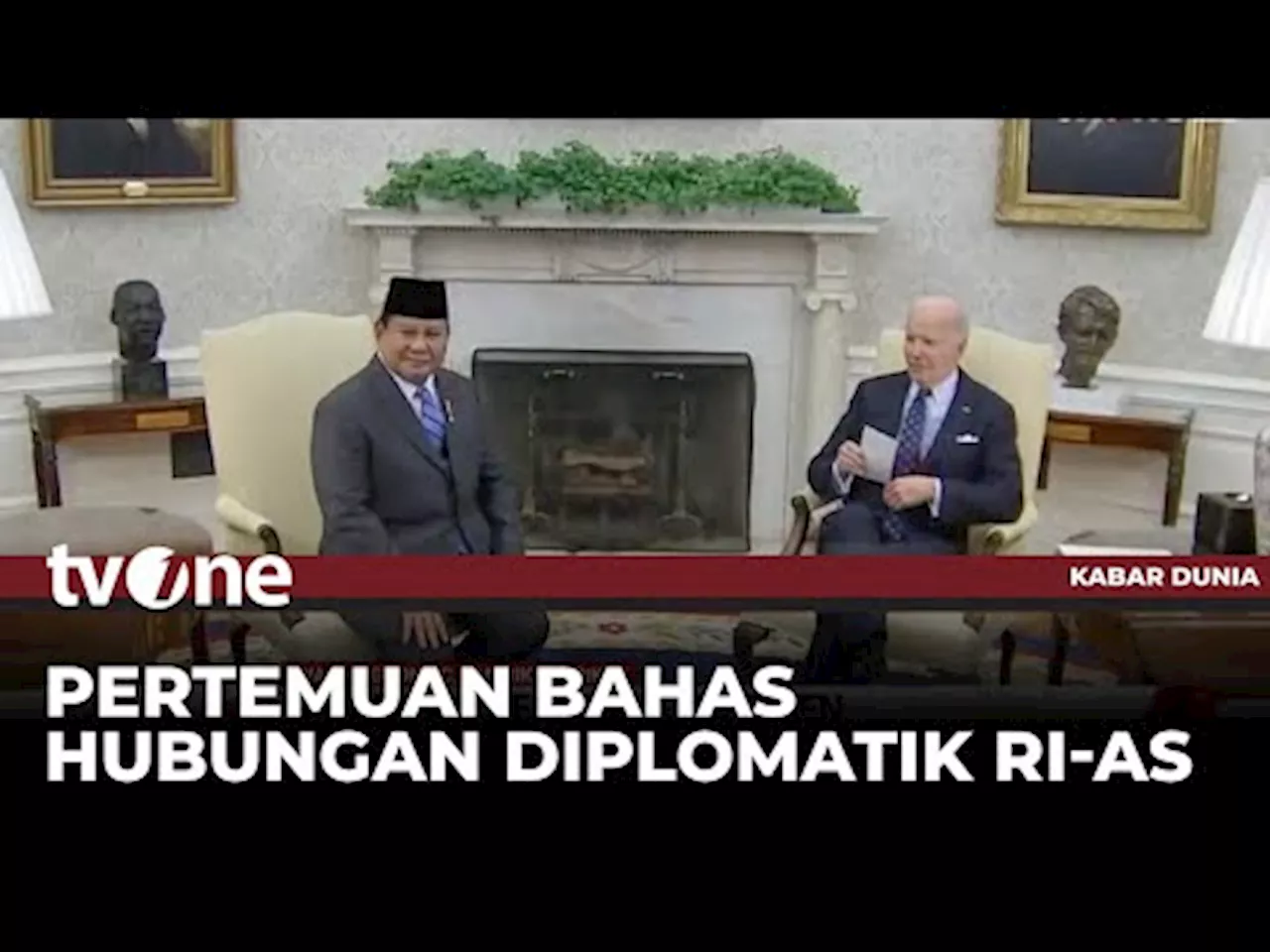 Momen Pertemuan Prabowo dengan Joe Biden di Gedung Putih