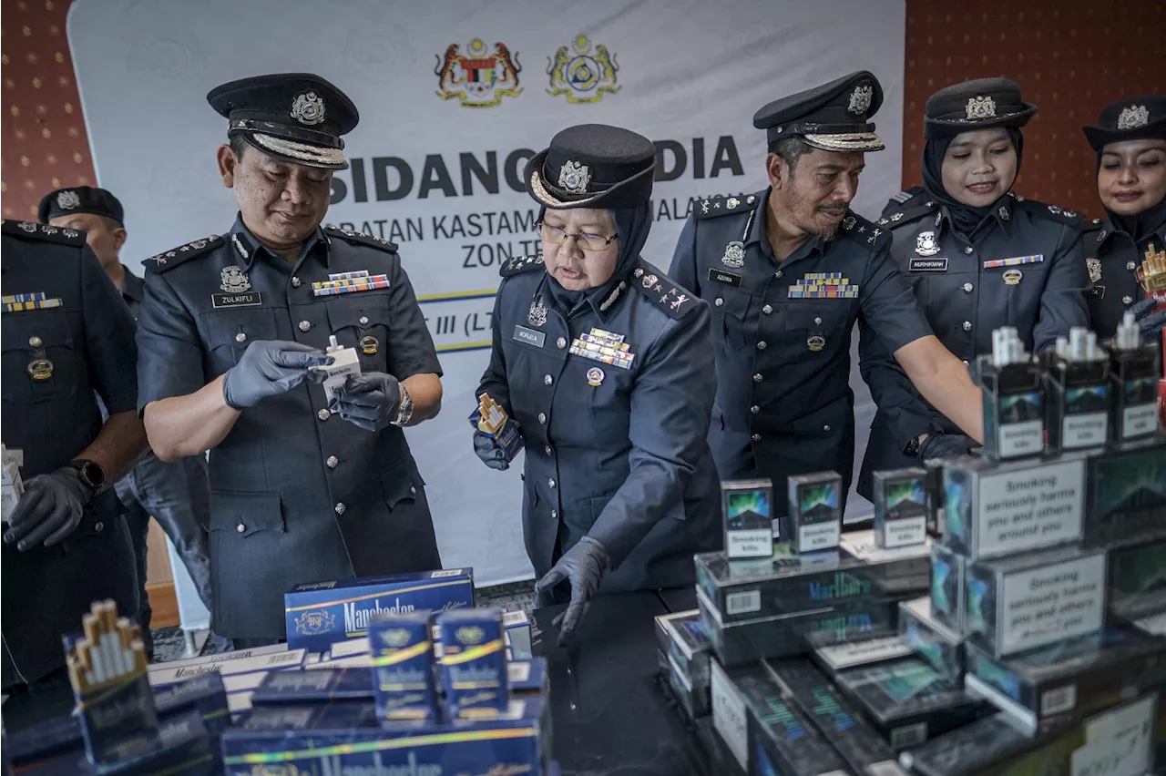 Kastam gagalkan seludup rokok putih bernilai RM4.48 juta