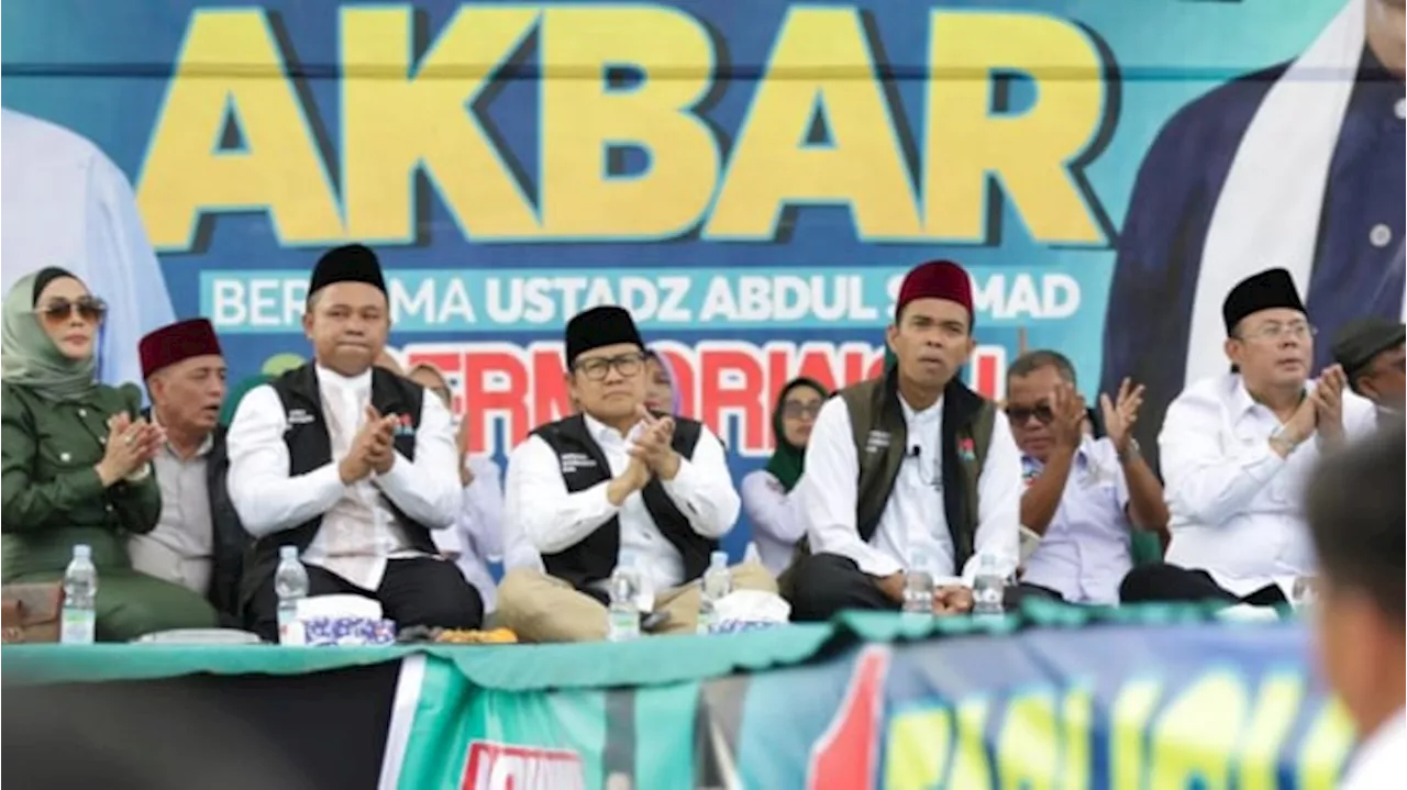 Abdul Wahid Didukung UAS dan Surveinya Moncer, Cak Imin: Insya Allah Menang Gubernur Riau!