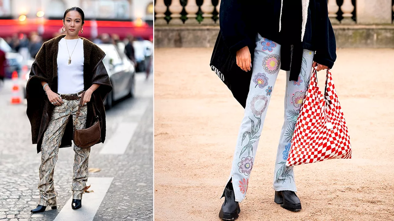 Los pantalones estampados con botas de Otoño-Invierno 2024 favoritos de las mujeres elegantes