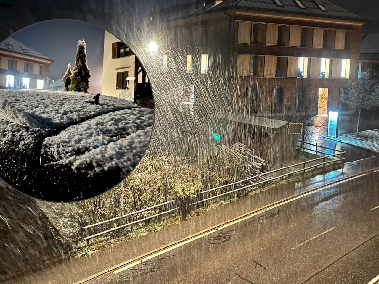 Winterliches Stelldichein – Schneefall in Vorarlberg