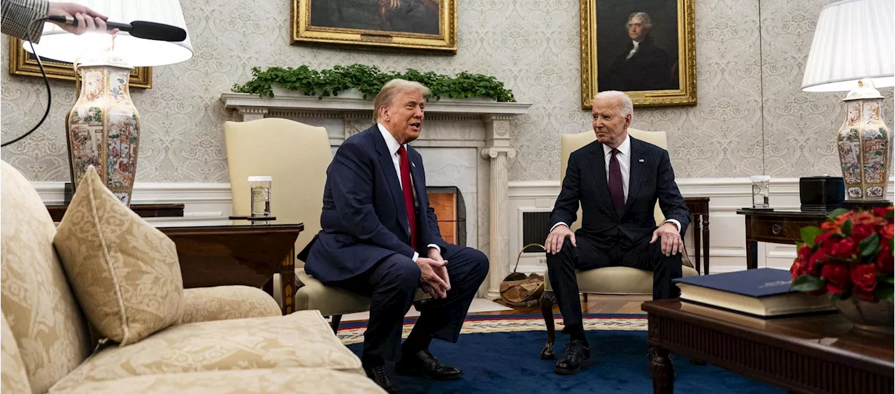 Trump agradece a Biden “transición ordenada” en encuentro en el Despacho Oval