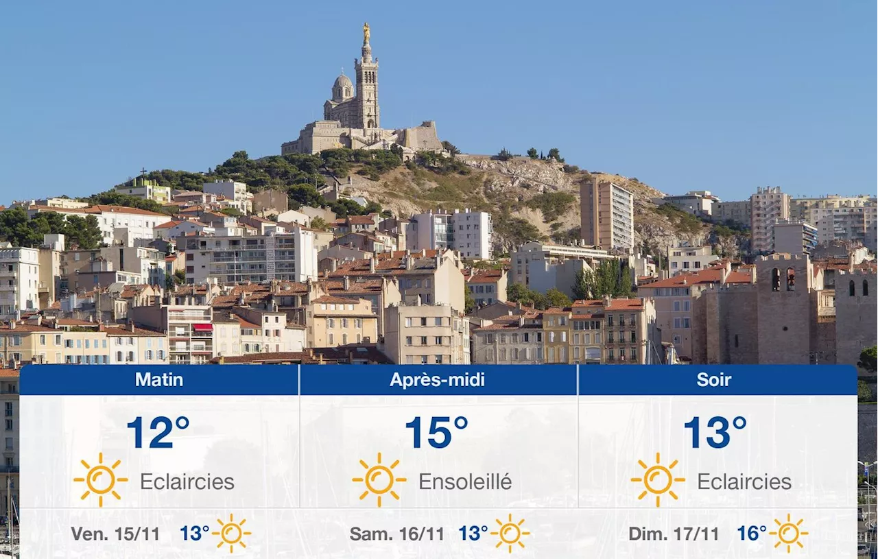 Météo Marseille: prévisions du jeudi 14 novembre 2024