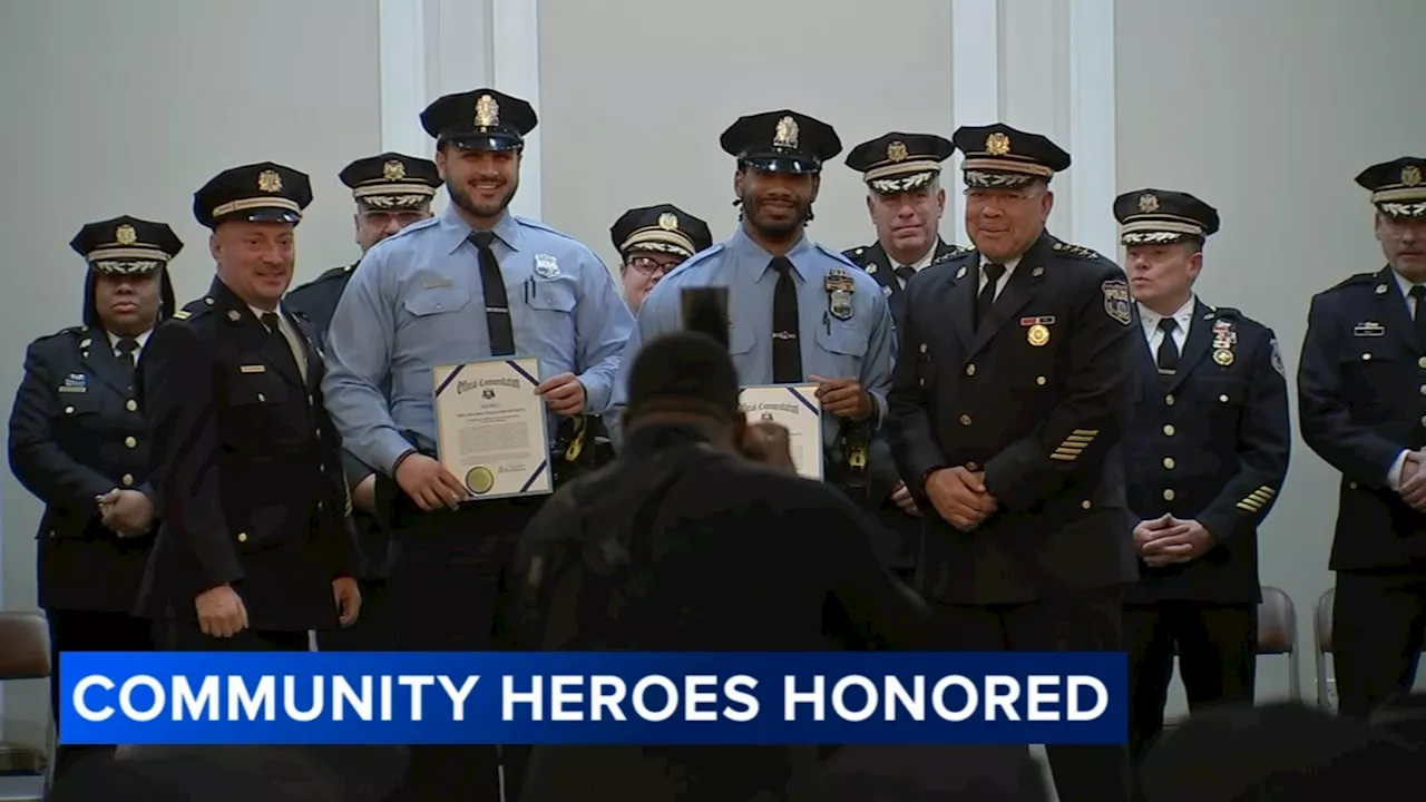 Philadelphia police officials honor officers for extraordinary service to the community