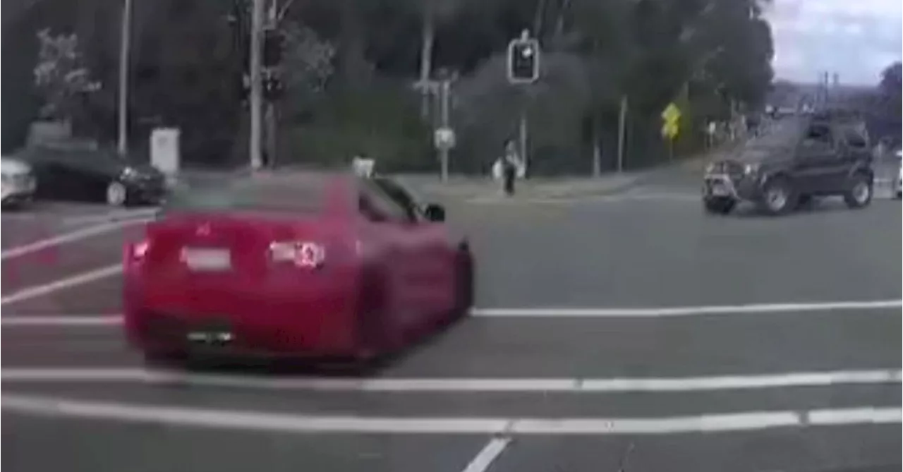 Dramatic footage shows moment toddler, grandmother struck by suspended driver in Sydney's south-west