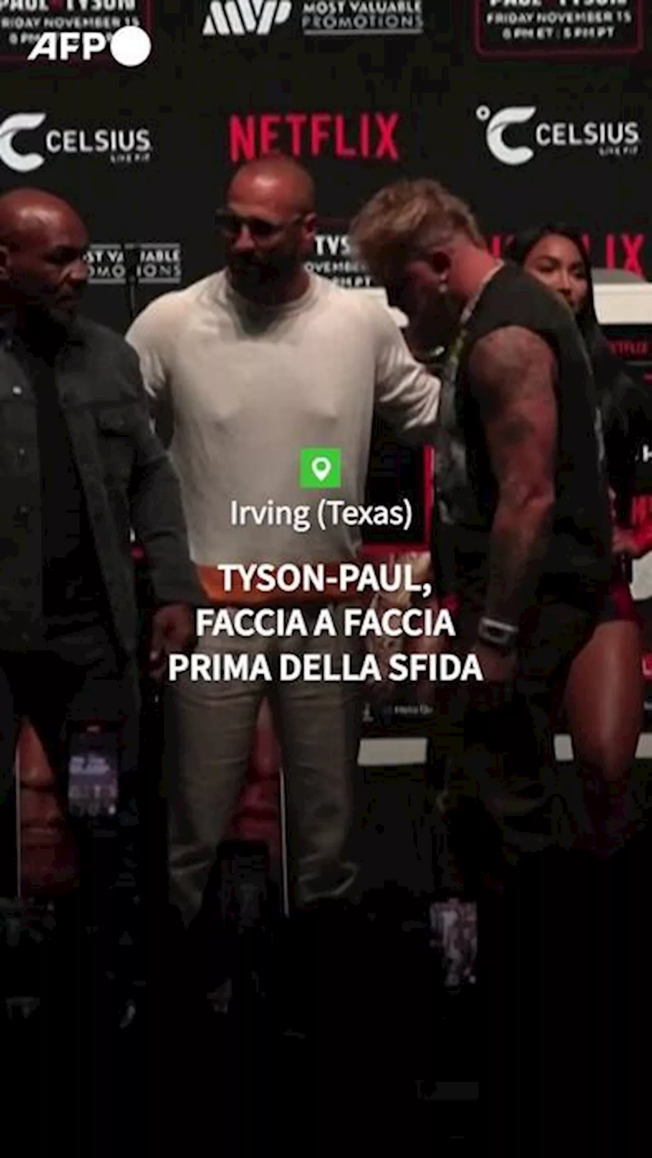 Mike Tyson-Jake Paul, il faccia a faccia prima della sfida