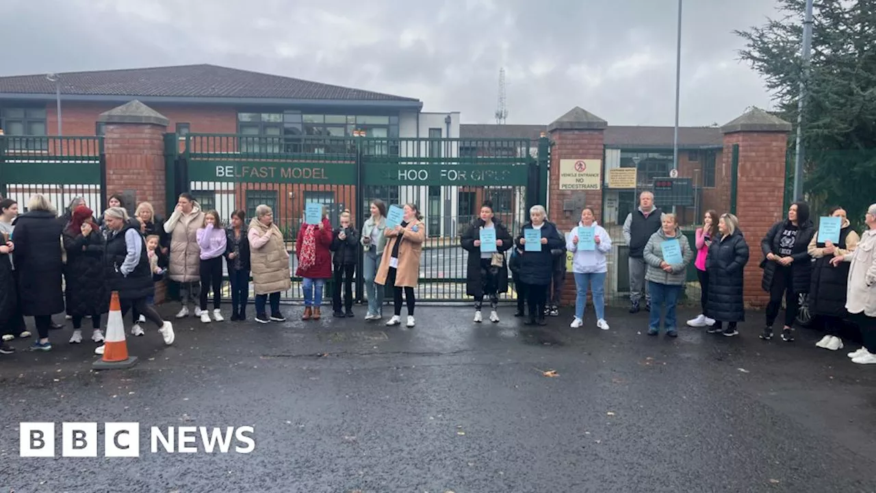 North Belfast: Protest held at school after assault