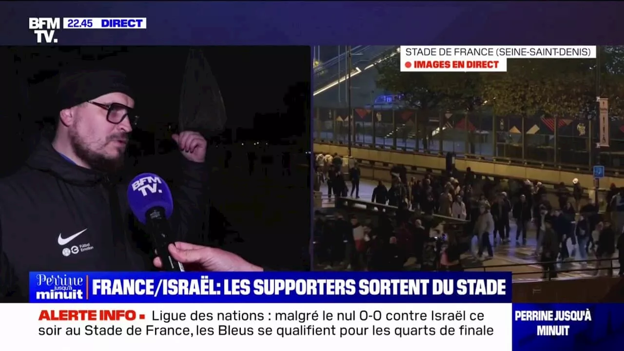 'Ça s'est bien passé dans l'ensemble': Des supporters de l'équipe de France satisfaits du dispositif de sécurité à l'issue du match face à Israël