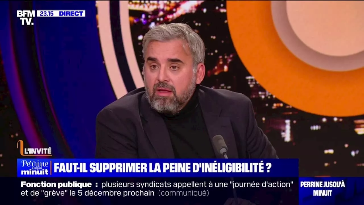 Inéligibilité: 'Ce n'est pas parce qu'on est candidat à l'élection présidentielle que la loi ne doit pas s'appliquer de la même façon', affirme Alexis Corbière