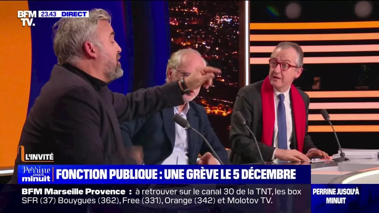 'La vraie question, c'est la souffrance au travail': Échange entre Alexis Corbière et Christophe Barbier sur l'absentéisme des fonctionnaires