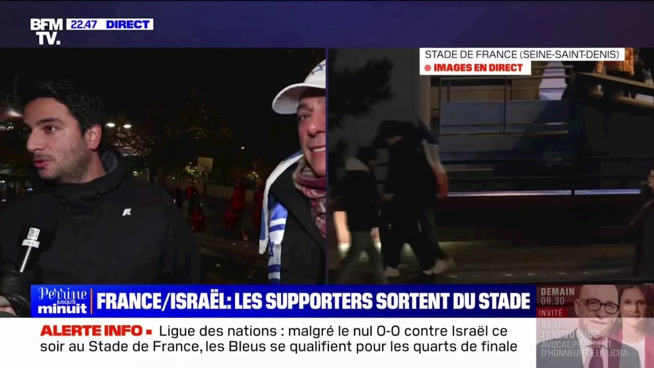 Match France-Israël: 'Ça s'est super bien passé', témoignent des supporters franco-israéliens