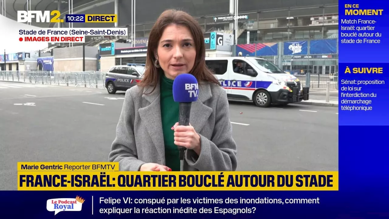 Quartier bouclé autour du Stade de France avant le match France-Israël