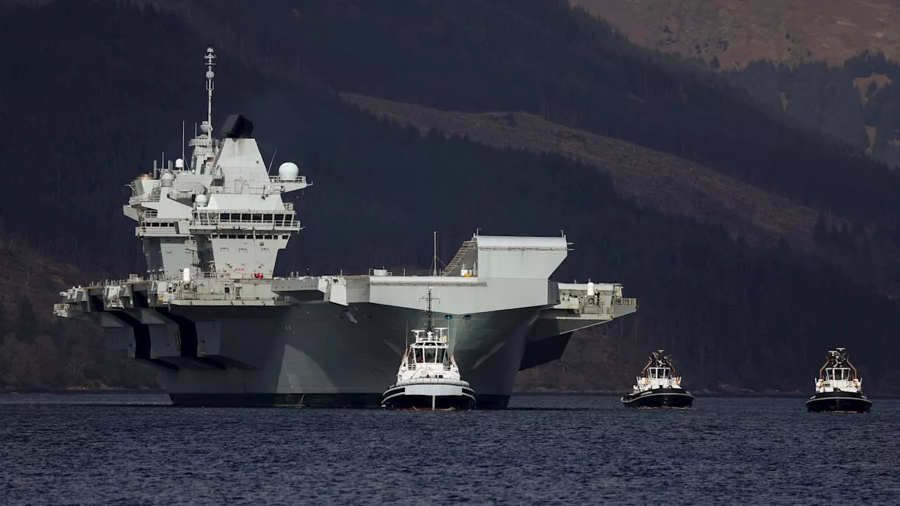 Britischer Flugzeugträger HMS „Queen Elizabeth“ besucht Hamburg