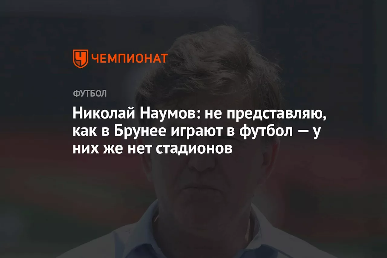 Николай Наумов: не представляю, как в Брунее играют в футбол — у них же нет стадионов