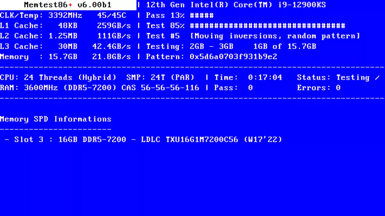 Fehlerdiagnose-Tool für RAM: Memtest86+ 7.20 erkennt Ryzen 9000X(3D) & Core Ultra 200S